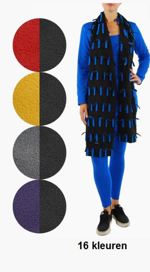 Boris - Sjaal strookjes fleece - nr. 8018