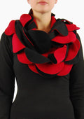 Boris - Sjaals cirkels Fleece - nr. 8021.3 Rood