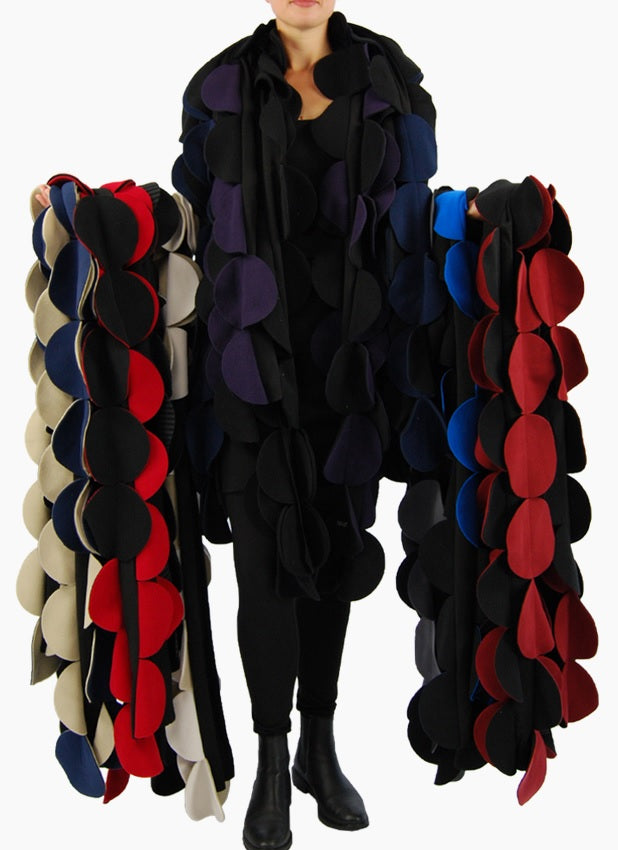 Boris - Sjaals cirkels Fleece - nr. 8021.3 Rood