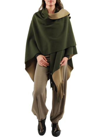 Boris - Poncho reversible  incl. sjaal  nr. 8092
