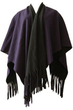 Boris - Poncho reversible  incl. sjaal  nr. 8092