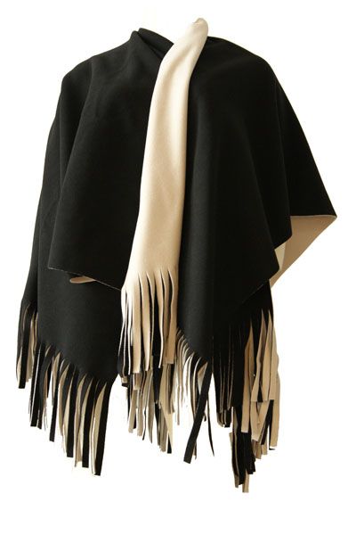 Boris - Poncho reversible  incl. sjaal  nr. 8092