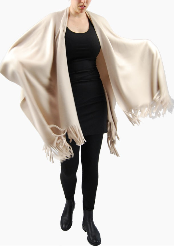 Boris - Omslag poncho fleece uni - nr. 8094