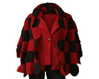 Boris - Cirkelponcho fleece - nr.  8160.1 Rood