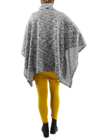 Boris - Poncho col zwart wit mêlee - nr. 8444