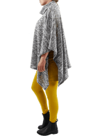 Boris - Poncho col zwart wit mêlee - nr. 8444