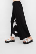 Ozai N Ku - Broek met abstracte print - Foam Black/White