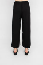 Ozai N Ku - Broek met abstracte print - Foam Black/White