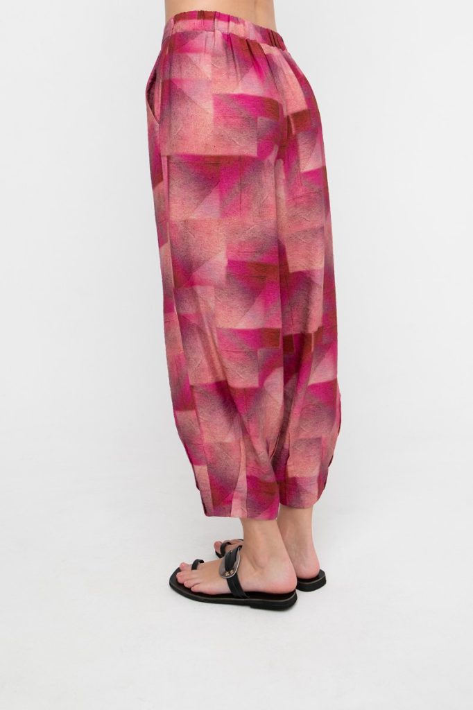 Ozai N Kü - Cropped broek Reflection 860694 - Print Fuchsia/Roze/Magenta