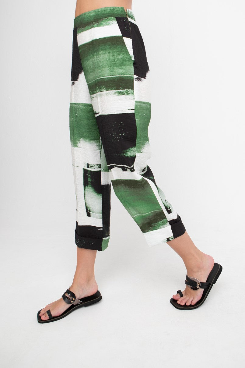 Ozai N Kü - Cropped broek 861294 - Print Bricks
