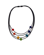 Tjonge Jonge Sieraden - Collier ronde kralen multicolour