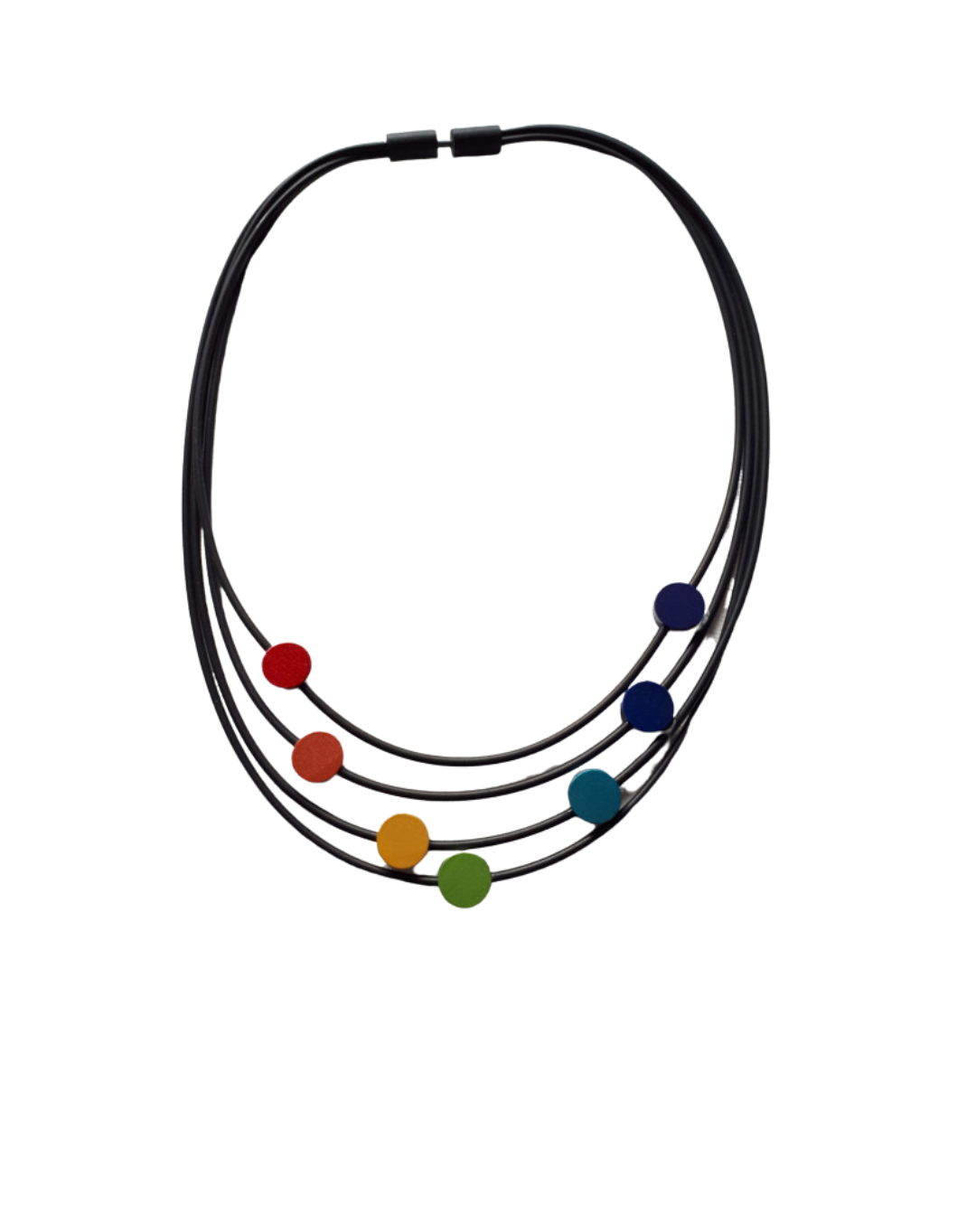 Tjonge Jonge Sieraden - Collier ronde kralen multicolour