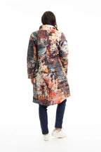 ORIENTIQUE - Puffer Coat Reversible - Japanese Garden