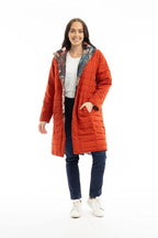 ORIENTIQUE - Puffer Coat Reversible - Japanese Garden