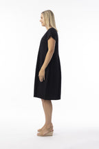 ORIENTIQUE - Jurk Bubble 91279 - Black