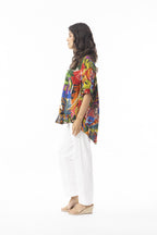 ORIENTIQUE - Torgua Top Frill 92122 - Print#