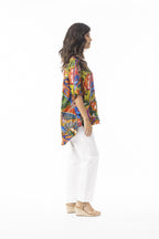 ORIENTIQUE - Torgua Top Frill 92122 - Print#