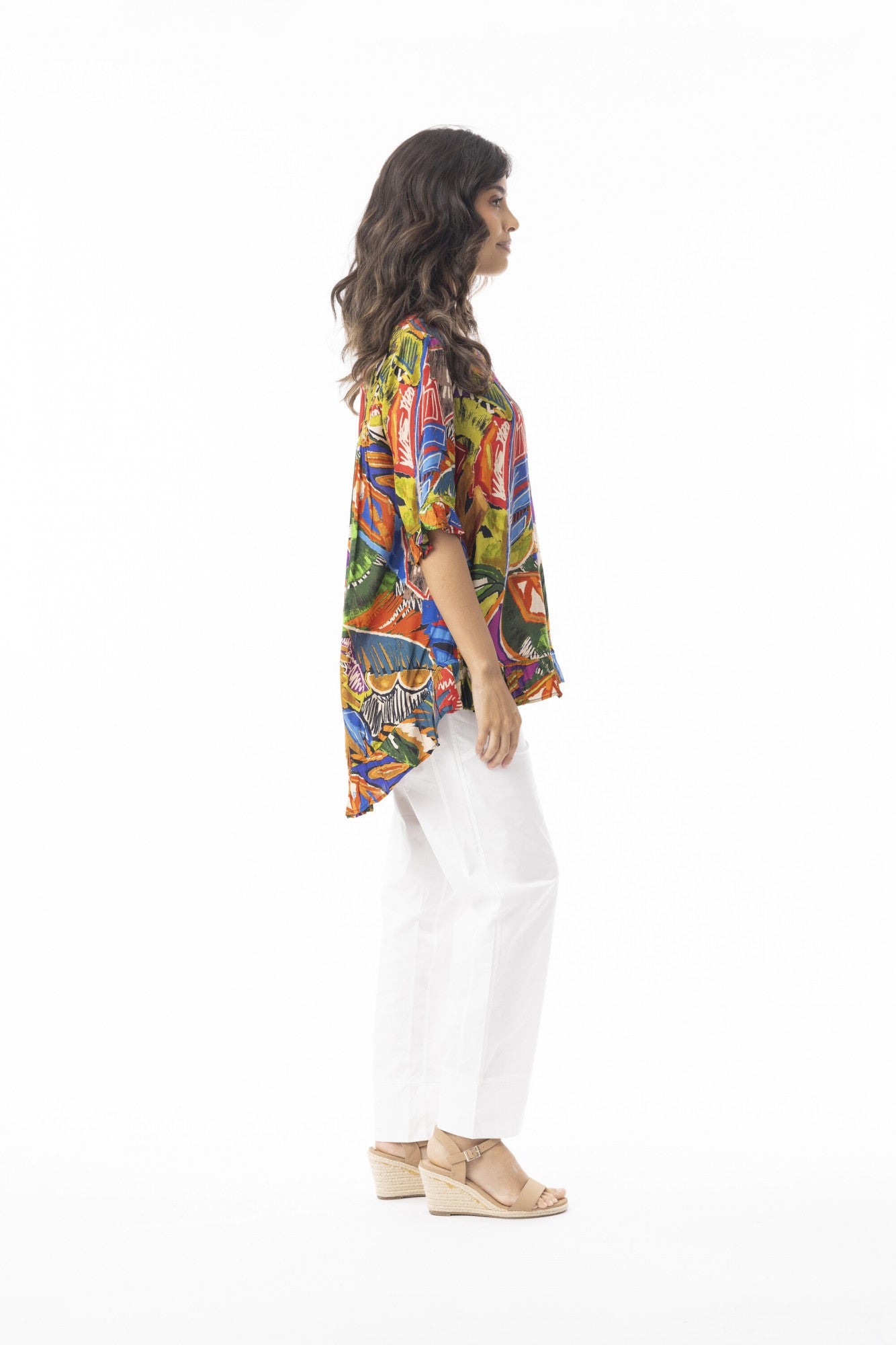 ORIENTIQUE - Torgua Top Frill 92122 - Print#