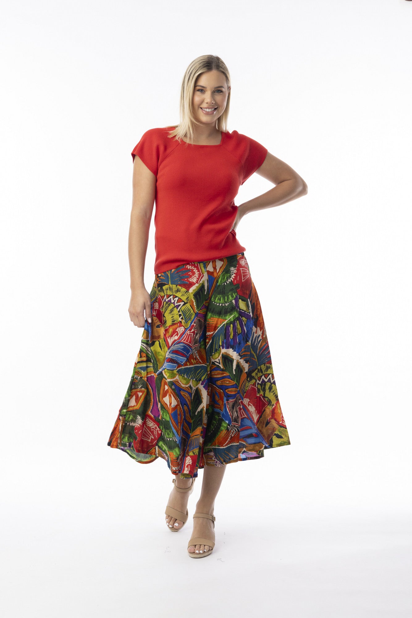 ORIENTIQUE - Torgua broek 9609 - Print