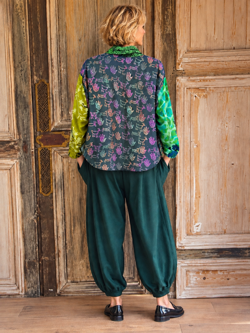 Normal Crazy - 1 Short jacket +15 Patchwork groen