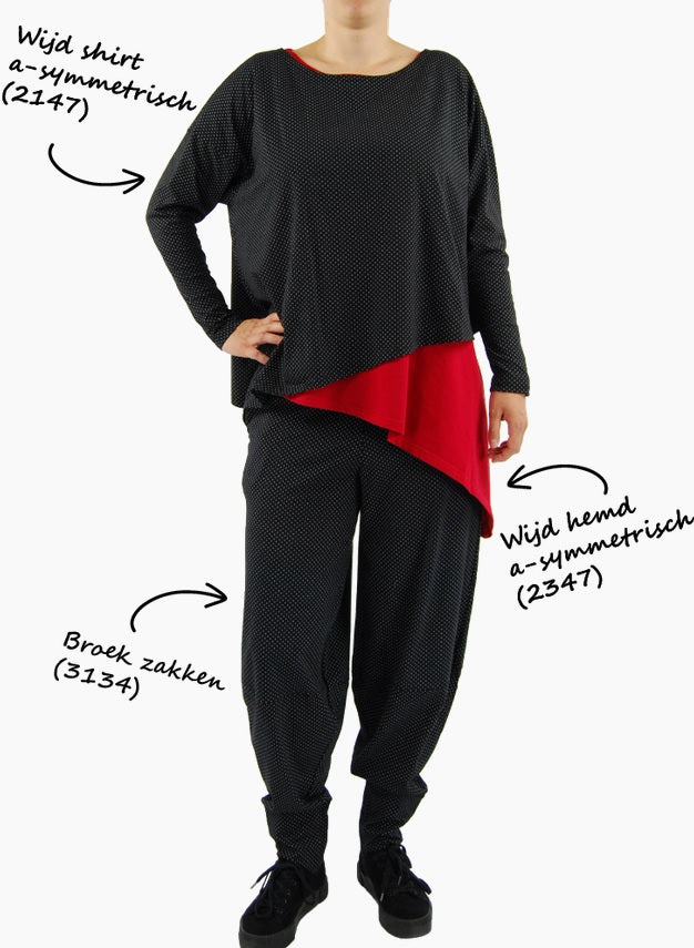 BORIS - Mouwloze Hemd  asymmetrisch - nr. 2347