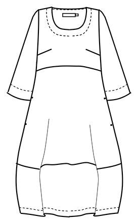 Aïno - Jurk Malina - Dibujo