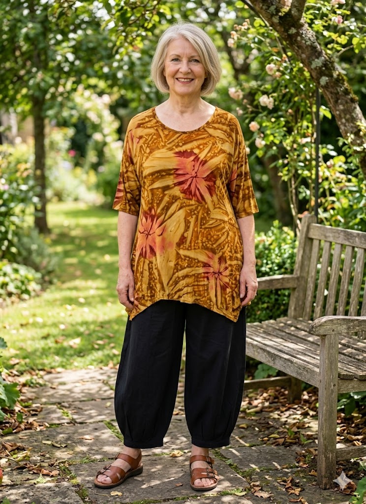 Normal Crazy - Tuniek Akha - korte mouw - Tie Dye Brown