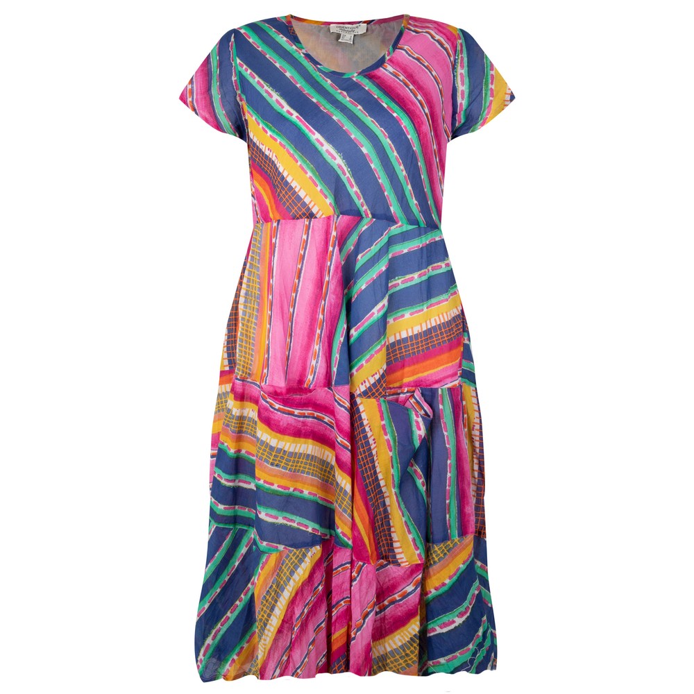 Orientique - Jurk Almalfi Bias - Pink/Magenta