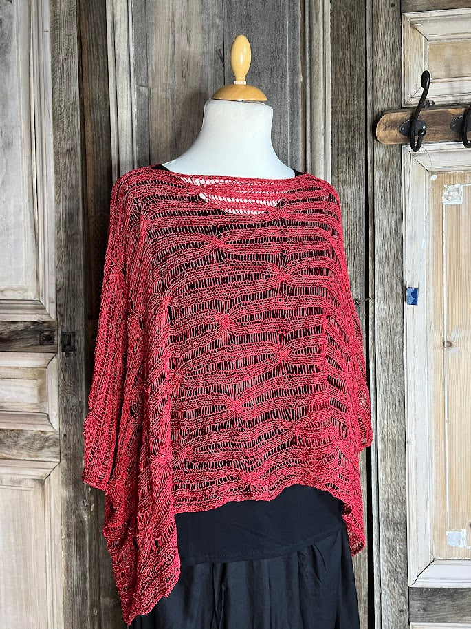 Amandine - Gehaakte trui - Rood