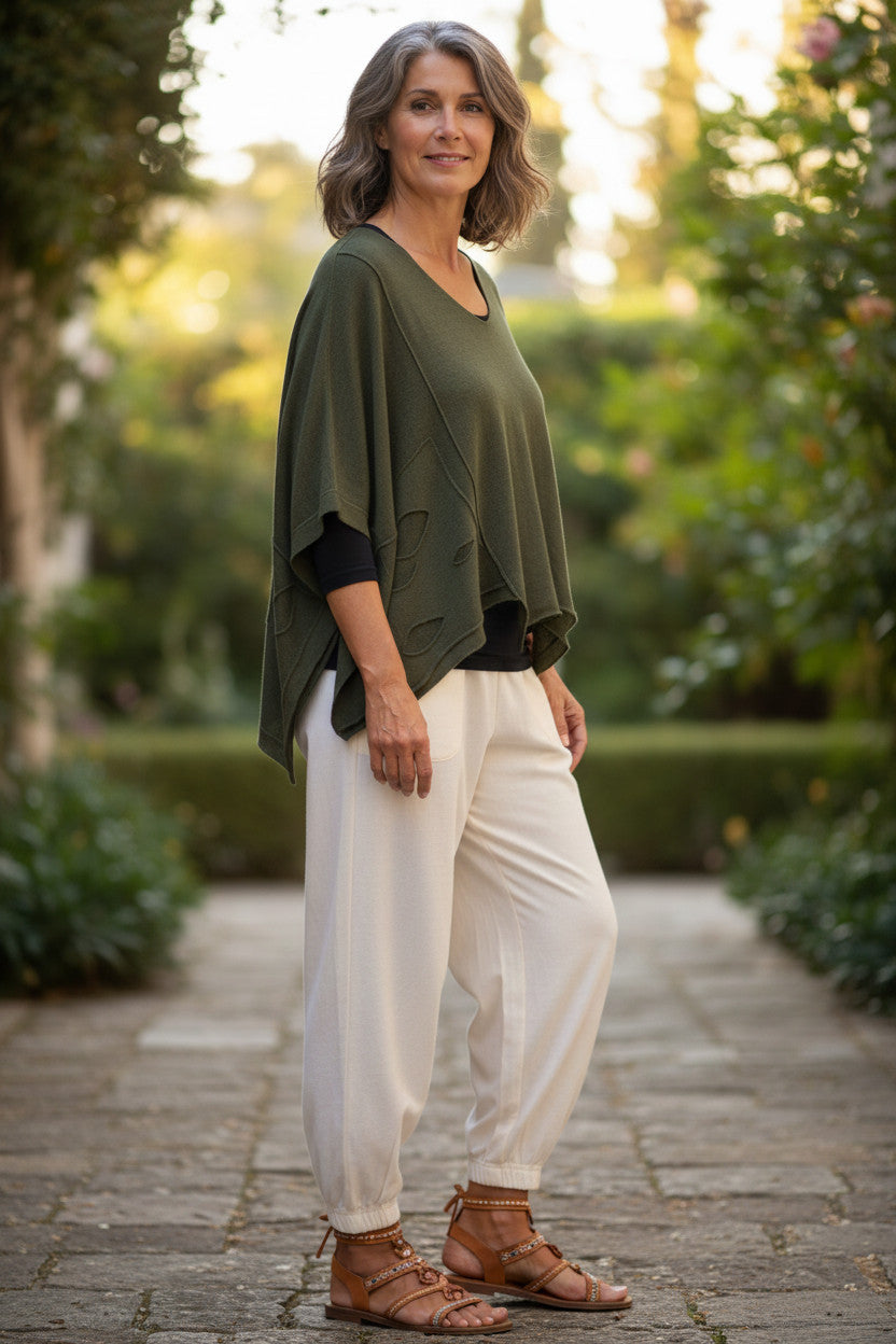 Amandine - Trui - Olijf
