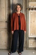 Amandine - Vest kort - Brique