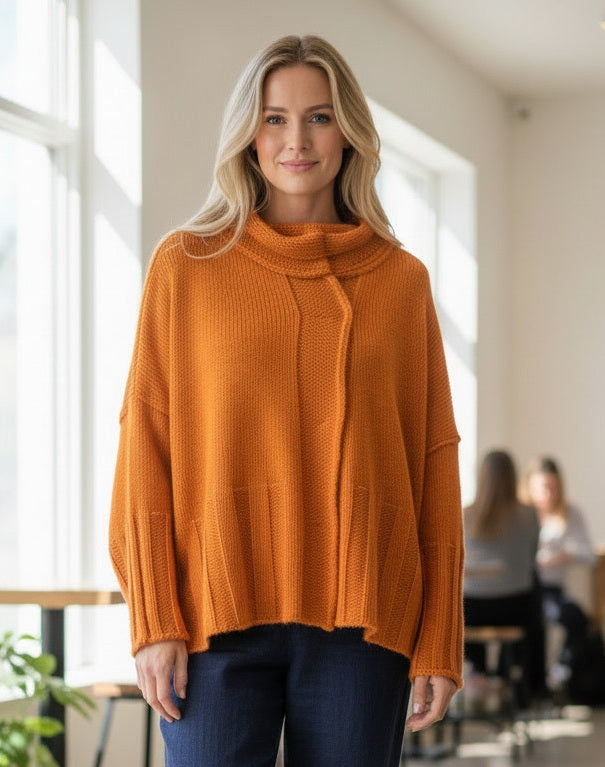 Amandine - Vest kort - Mandarijn