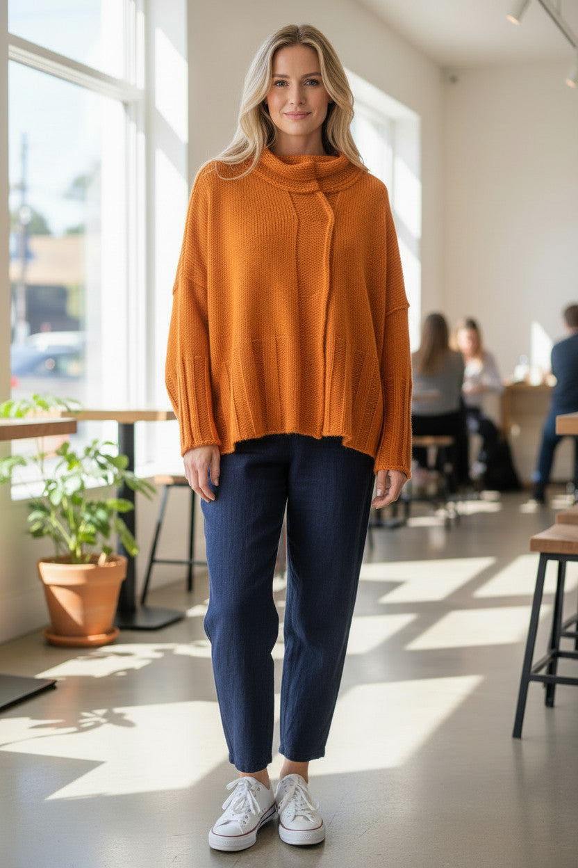 Amandine - Vest kort - Mandarijn