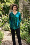 Angel Circle 1855T Blouse Batik - Groen/Turkoois*