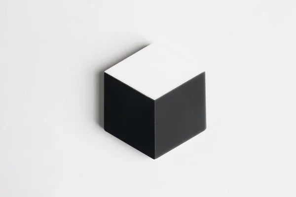 Trijn sieraden - Broche kubus (#B24-6) - Black/white
