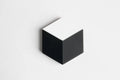 Trijn sieraden - Broche kubus (#B24-6) - Black/white