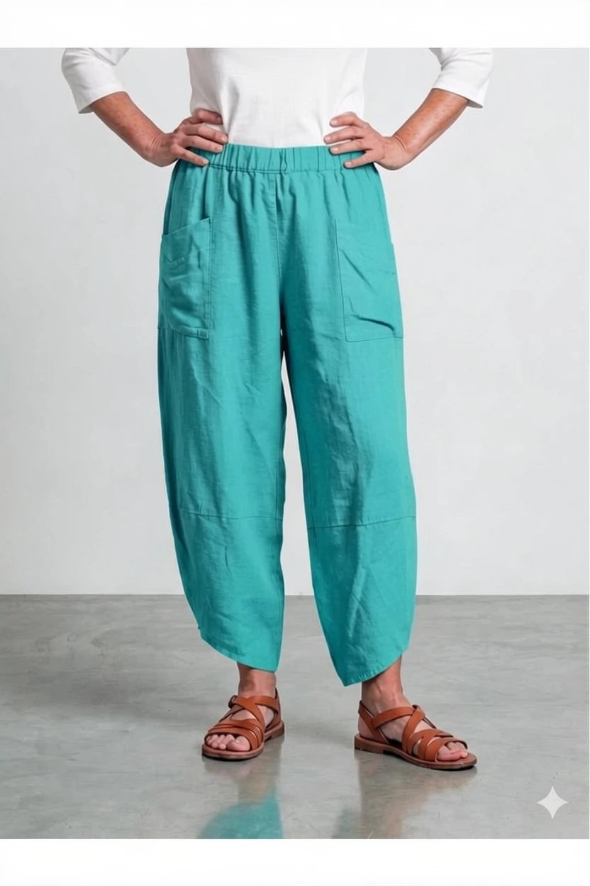 BB Style - Linnen broek PuroLino lang - Mint