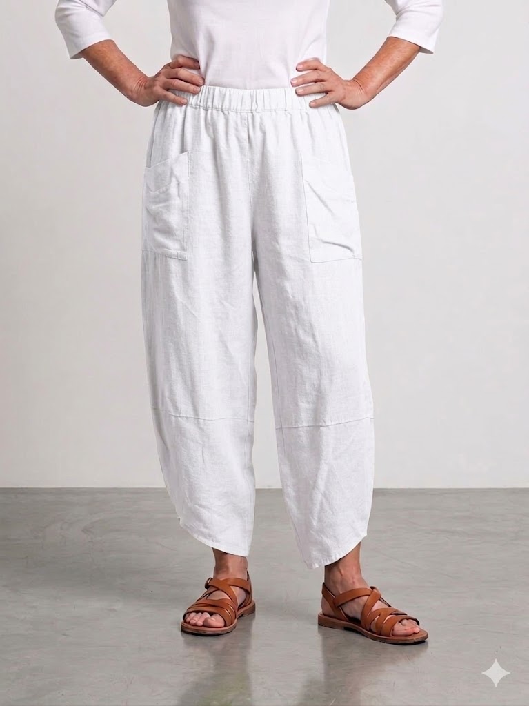 BB Style - Linnen broek PuroLino lang - Wit