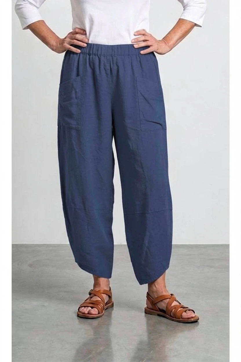 BB Style - Linnen broek PuroLino lang - Donkerblauw