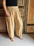BB Style - Linnen broek - licht camel