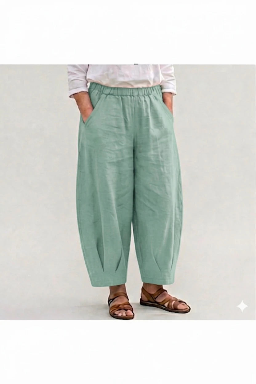 BB Style - Linnen Ballonbroek - Mint