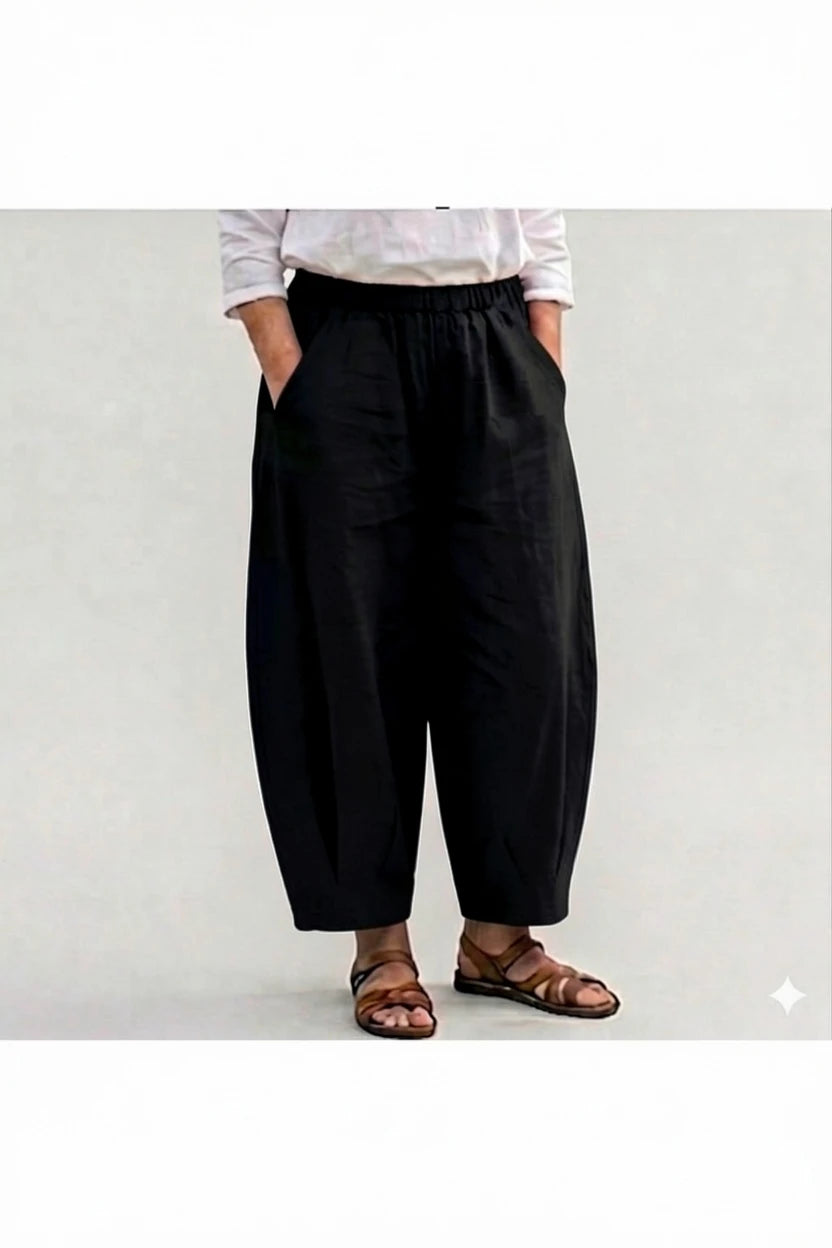 BB Style - Linnen Ballonbroek - Zwart