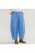 BB Style - Linnen Ballonbroek - Blauw