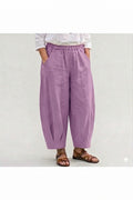 BB Style - Linnen Ballonbroek - Lila