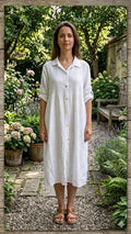 BB style -  Linnen blouse/jurk - Wit