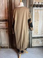 BB Style - Cirkel print jurk - Camel