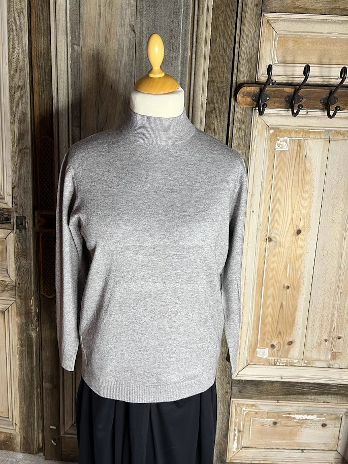BB Style - Trui met turtle hals - Grijs