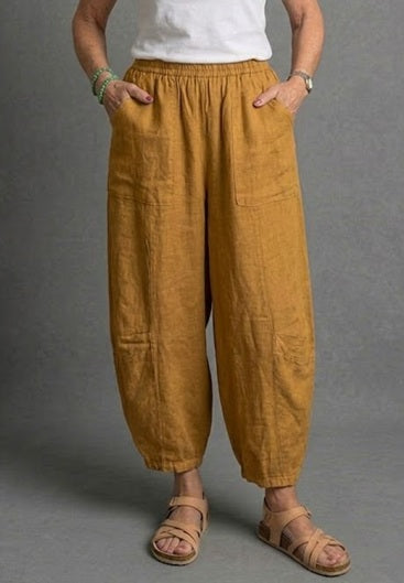 BB Style - Linnen broek - Camel