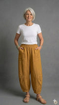 BB Style - Linnen broek - Camel