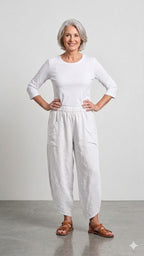 BB Style - Linnen broek PuroLino - Wit